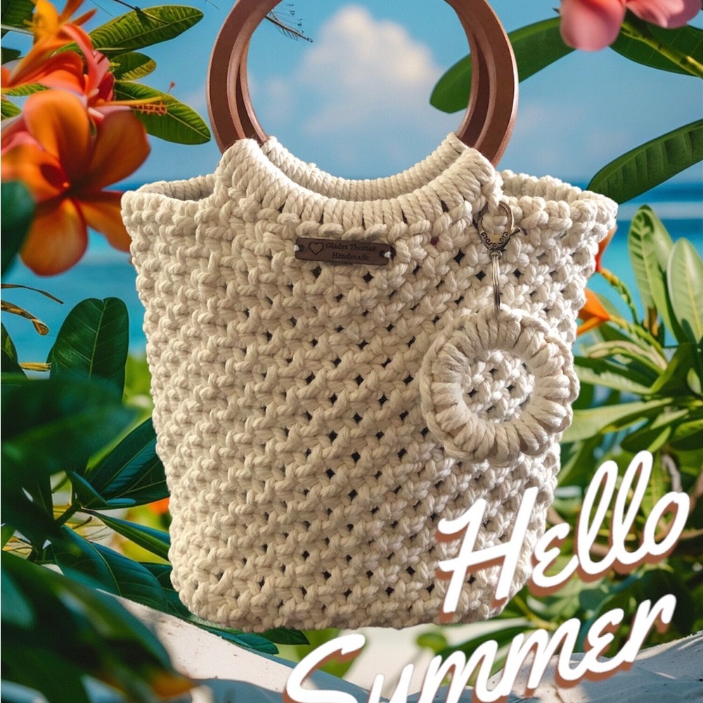 🧶🤍Macrame bag🤍🧶 - Picture 2 of 6